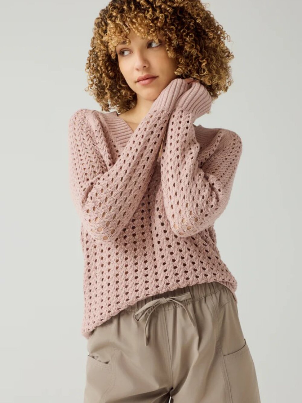 Alp N Rock - Kinna Cable Knit Sweater | Rose